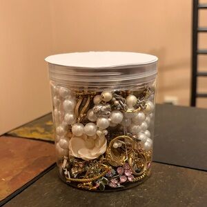SOLD Mystery Jewelry Jar